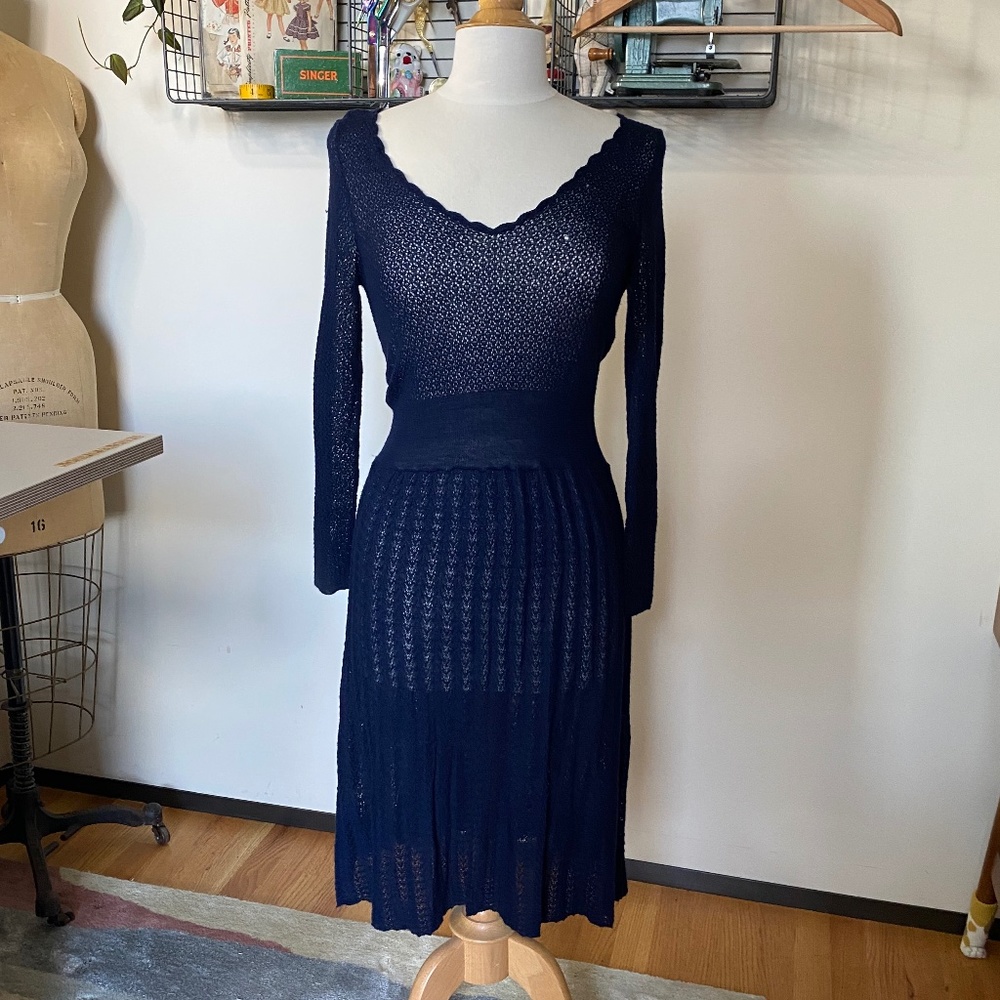 Sparrow sheer sweater dress
